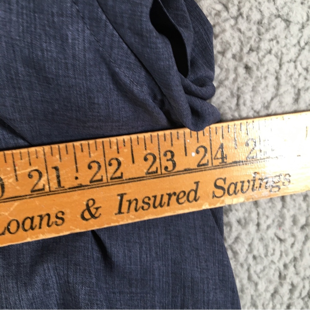 Orvis Shirt Men's XL Blue Short Sleeve Button Down Solid Light Weight Collared - Picture 7 of 10